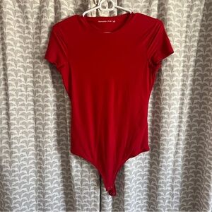 Abercrombie & Fitch Red Bodysuit
